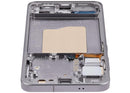 Pantalla OLED Samsung Galaxy S25 5G Silver Shadow con marco, repuesto para reparación de display roto.