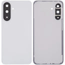 Tapa trasera blanca de repuesto para Samsung Galaxy A36 5G (SM-A366E) con lente de cámara.