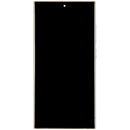 Pantalla OLED Samsung Galaxy S24 Ultra Titanium Yellow con marco, repuesto para reparación display SM-S928.
