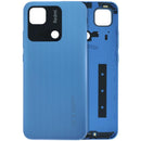 Tapa trasera azul marino para Xiaomi Redmi 10A, repuesto service pack, ideal para reparación de carcasa rota.