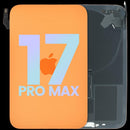 Tapa trasera naranja cósmico original con MagSafe y NFC para iPhone 17 Pro Max, ideal reparación.