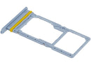 Bandeja dual SIM azul claro para Samsung Galaxy A17 4G (A175), repuesto para reparación de porta chip dañado.