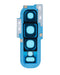 Lente de camara trasera con anillo de cubierta para Samsung Galaxy S10 (Azul)
