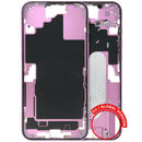 Chasis medio iPhone 16 Plus (A3082) usado, color rosa, con pequeñas partes, Grade B, para reparación.