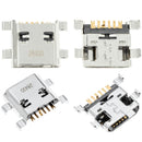 Puerto de carga Micro B 06 Pin con 4 puntos de anclaje para soldar