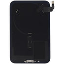 Tapa trasera azul oscuro usada para iPhone 17 Pro Max con MagSafe y NFC, ideal para reparación de vidrio trasero.