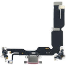 Puerto de carga original con cable flex y placa iPhone 15 Plus (Pink)