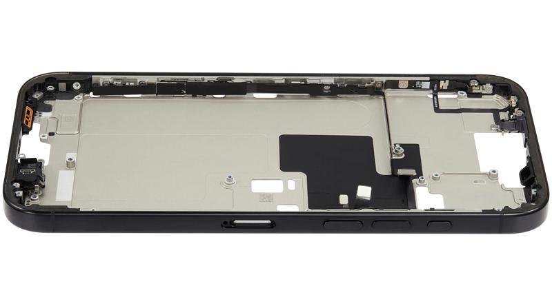 Encuentra la carcasa intermedia con botones de encendido y volumen para iPhone 16 Pro Max Black Titanium en Guatemala.