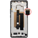 Pantalla OLED negra refurbished con marco para Xiaomi Poco X6 Pro y Redmi K70E, ideal para cambio de display.