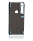 Tapa trasera de cristal azul oscuro para Motorola Moto G8 Plus (XT2019), repuesto para reparación.