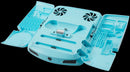 Base de carga multifuncional Ice Crystal Blue, diseño auto deportivo para Nintendo Switch/2, con cargador Joy-Con.