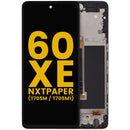 Pantalla refurbished TCL 60 XE NxtPaper 5G (T705M/T705M1) con marco, lista para el reemplazo de display.