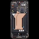Pantalla OLED negra refurbished para Xiaomi 14, con marco, ideal para reparación de pantalla rota y repuesto.