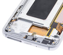 Pantalla OLED con marco para Samsung Galaxy S7 Edge (G935A) Blanca Perla