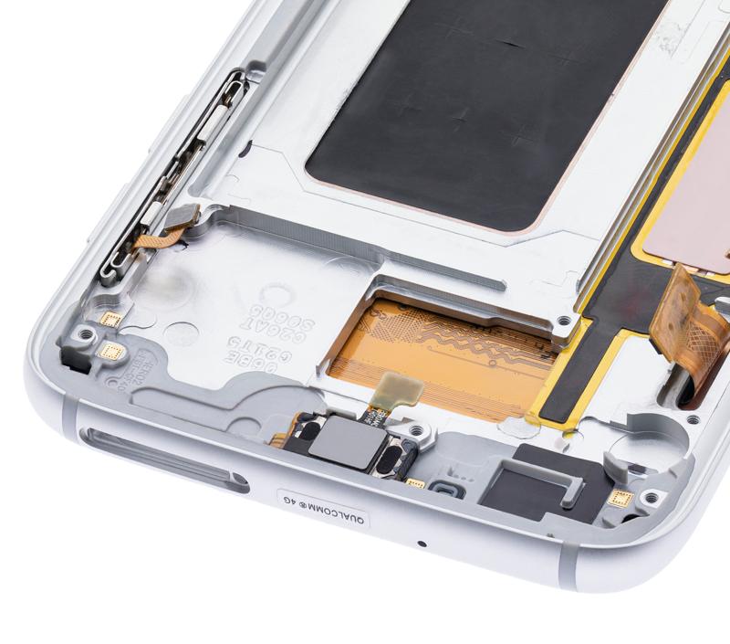 Pantalla OLED con marco para Samsung Galaxy S7 Edge (G935A) Blanca Perla