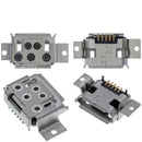 Puerto de carga Micro USB Tipo B de 5 pines y 4 anclajes para soldar, conector de repuesto.