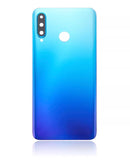 Tapa trasera azul pavoreal para Huawei P30 Lite/Nova 4E, sin logo, con lente de cámara.