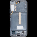 Pantalla Samsung Galaxy S22 Plus 5G usada, color verde, para reparación de display o cambio de pantalla rota.