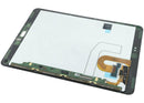 Pantalla Service Pack negra para Samsung Galaxy Tab S3 T820 con marco, ideal para reparación de display LCD.