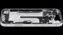 Tapa intermedia blanca con puerto de carga y piezas pequeñas para iPhone 17 (A3280, A3281) refurbished.
