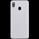 Tapa trasera blanca para Samsung Galaxy A40 (A405) con lente de cámara, repuesto Aftermarket Plus.