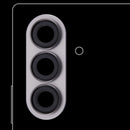 Lente de cámara trasera con aro Silver Shadow para Samsung Galaxy Z Fold 7 (F966), repuesto original.