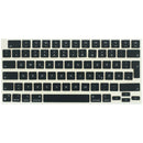 Kit de teclas Space Black para MacBook Air/Pro (2021-2026) con diseño alemán, ideal para reemplazar el teclado.