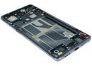 Pantalla AMOLED original Service Pack para Oppo Find X5 (CPH2305, CPH2307) en negro, con marco, lista para reparación.