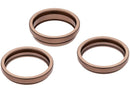 Bezel de cámara trasera para iPhone 16 Pro/Pro Max, titanio desierto, pack de 3.