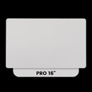 Trackpad plateado original para MacBook Pro 16" A2991 (2023), repuesto para reparación.