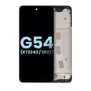Reparación de pantalla original con marco para Moto G54 en Guatemala.