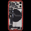 Tapa trasera roja para iPhone 12 mini A2176 con puerto de carga y piezas pequeñas, repuesto usado.