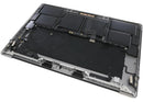 Tapa superior plateada con batería y teclado alemán ISO para MacBook Pro 16" A2141 (2019), repuesto original.