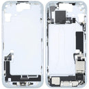 Carcasa iPhone 15 con puerto de carga flex y piezas pequenas (Azul) USADA