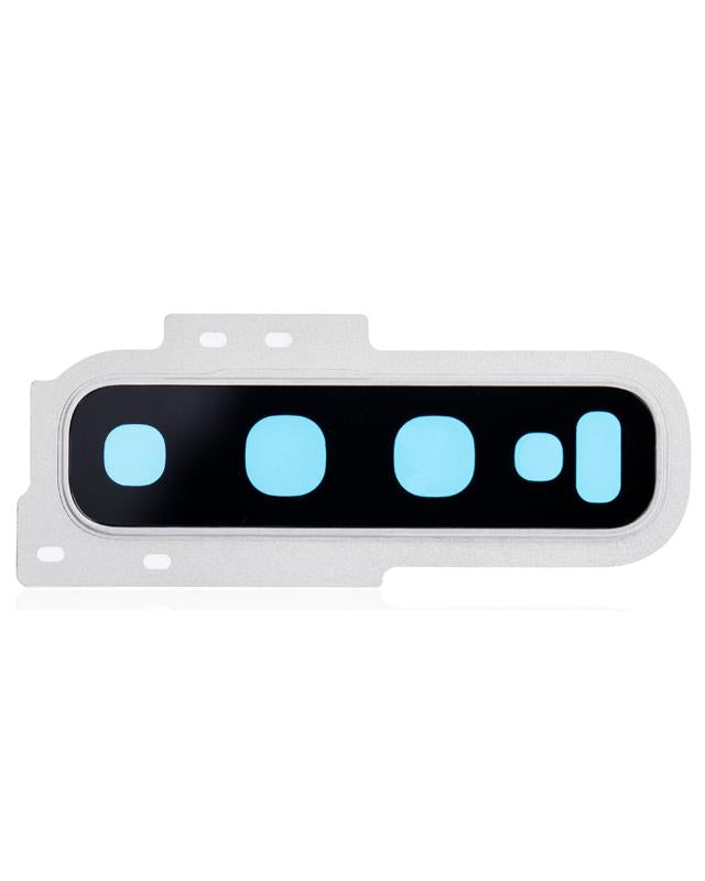 Lente de camara trasera con aro para Samsung Galaxy S10 (Blanco Prisma)