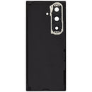 Tapa trasera plateada para Samsung Galaxy Z Fold7 5G (F966) con lente de cámara integrada, ideal para reparación.