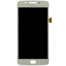 Pantalla original Motorola Moto G5 XT1670 dorada, repuesto LCD para reparación de pantalla rota.