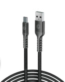 Cargador de pared SlowBack negro de 18W con cable USB-C de 6 pies para carga rápida de celular.