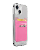 Base WallEt rosa, bolsillo adhesivo SlowBack para teléfono, accesorio práctico y seguro.