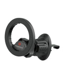 Soporte magnético PowerPeak para auto, color negro, con base adhesiva SlowBack para salpicadero.