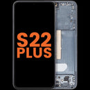 Pantalla Samsung Galaxy S22 Plus 5G usada, color verde, para reparación de display o cambio de pantalla rota.