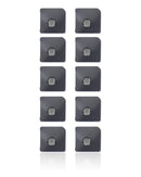 Soporte de Flex de Luz / Encendido con malla para microfono para iPhone 12 (Blanco) (Paquete de 10)
