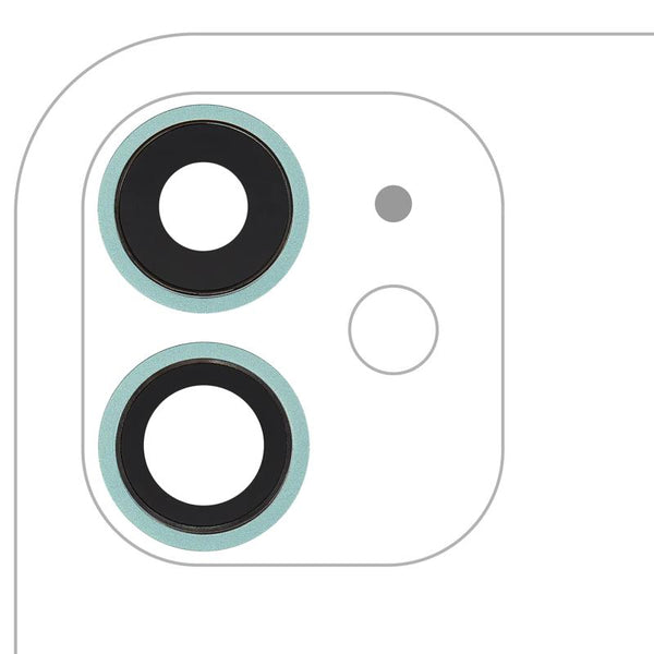 Reparación de lente de cámara trasera con soporte y bisel para iPhone 11 en Guatemala.
