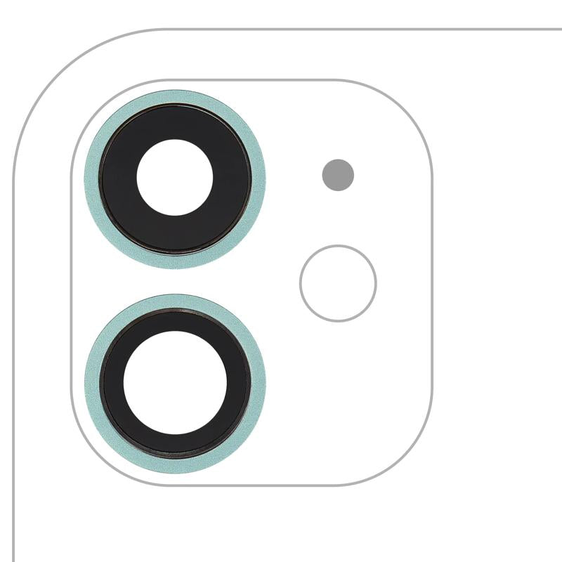 Reparación de lente de cámara trasera con soporte y bisel para iPhone 11 en Guatemala.
