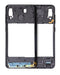 Carcasa media para Samsung Galaxy A20 (A205 / 2019) (Version Norteamericana) (Negro)