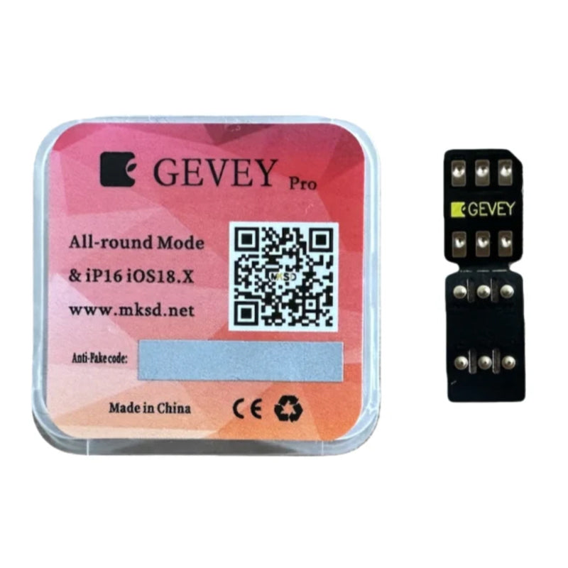Tarjeta de desbloqueo tipo sticker Gevey Pro 2025 version fold con mod ...