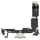 Puerto de carga USB-C flex cable verde para iPhone 15 Plus (A2847, A3093) OEM.