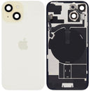 Tapa trasera original amarilla para iPhone 15 con MagSafe, NFC y flex de linterna, A2846.