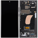 Pantalla OLED Samsung Galaxy S23 Ultra 5G (Aftermarket Plus) Graphite con marco, 120Hz, para reparación.