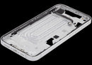 Tapa intermedia blanca para iPhone 16e/17e (versión US), con pequeñas piezas y marco original OEM.